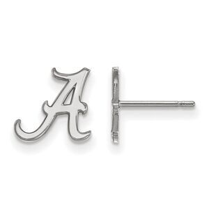 Sterling Silver University of Alabama XS (Tiny) 'A' Post Earrings